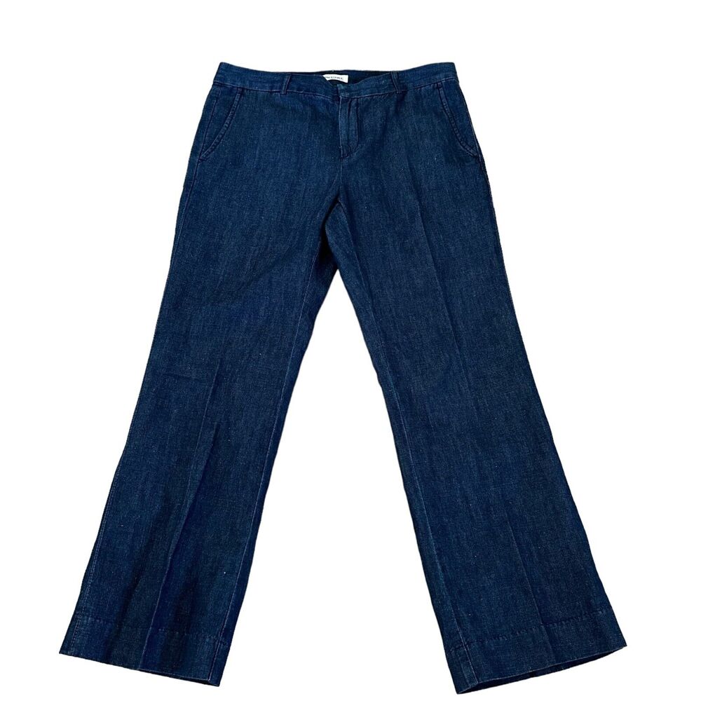Banana Republic Women's Premium Wide Leg Denim Pants Blue Size 31S